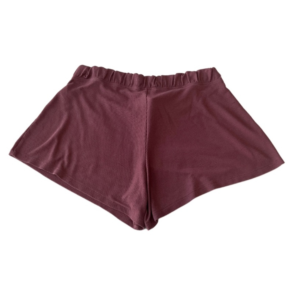 Athleta Wind Down Sleep Short - Mauve Waffle Knit‎ Pull Lounge Shorts